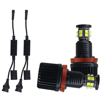 2x240W 6000K lamba LED melek gözler işaretleyici ampuller BMW E81 E82 E87 E88 E90 E92 M3 E93 E60 E70 X5 E71 X6 X6M E89 Z4 2007-UP