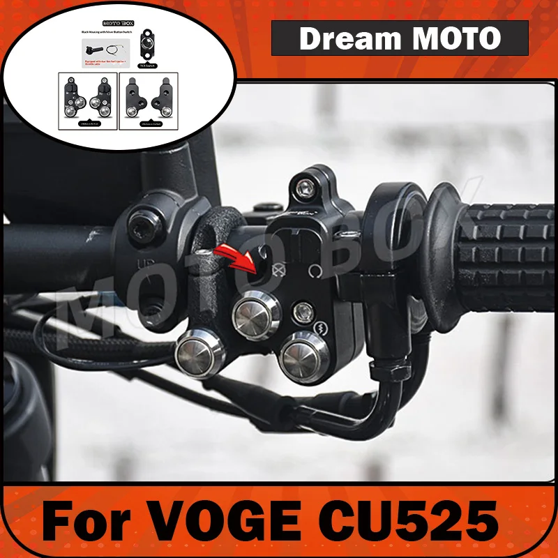 【Premium】For VOGE CU525 Modified Vintage Simple Switch Assembly for Motorcycle Handlebar Buttons and Electric Vehicle Control Kn