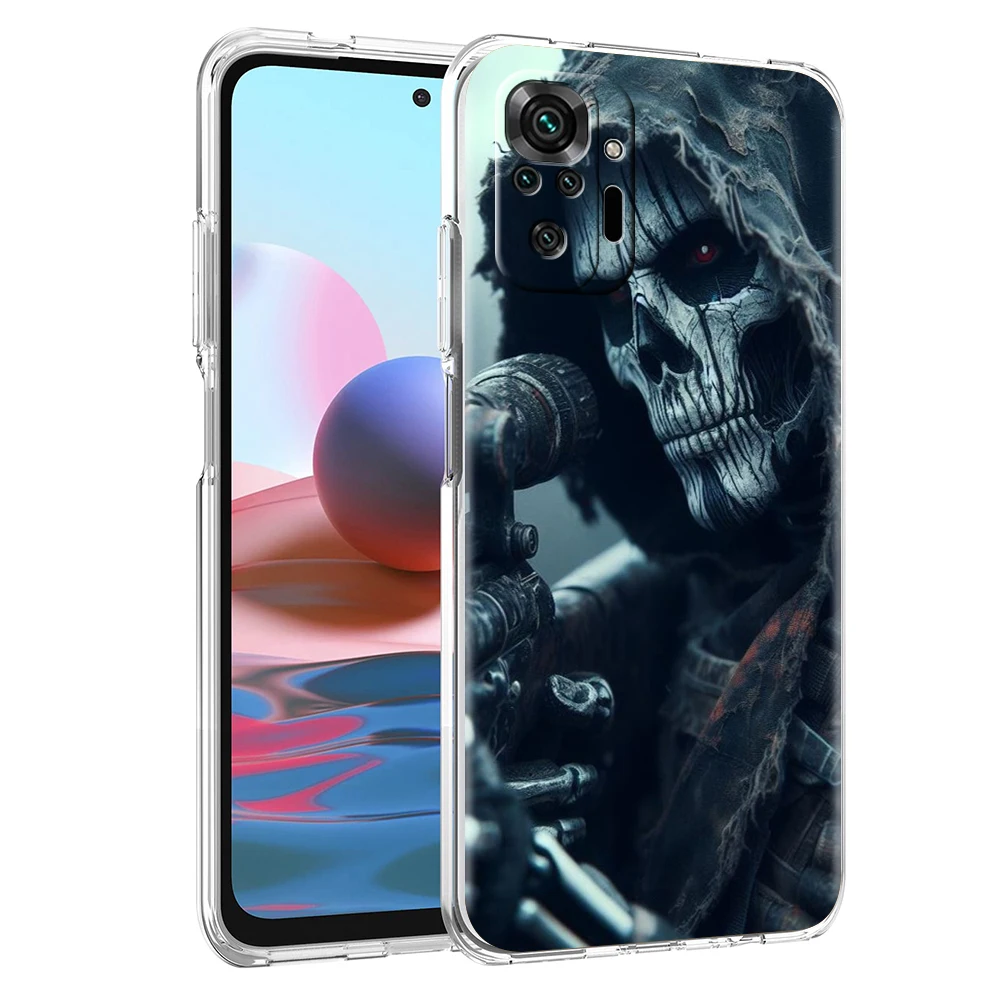 Retro Art Gothic Sculpture Transparent Phone Case for Redmi 13C 12C 10C Note 13 12 11 11T K40 Gaming Plus Pro 4G 5G Soft Cover