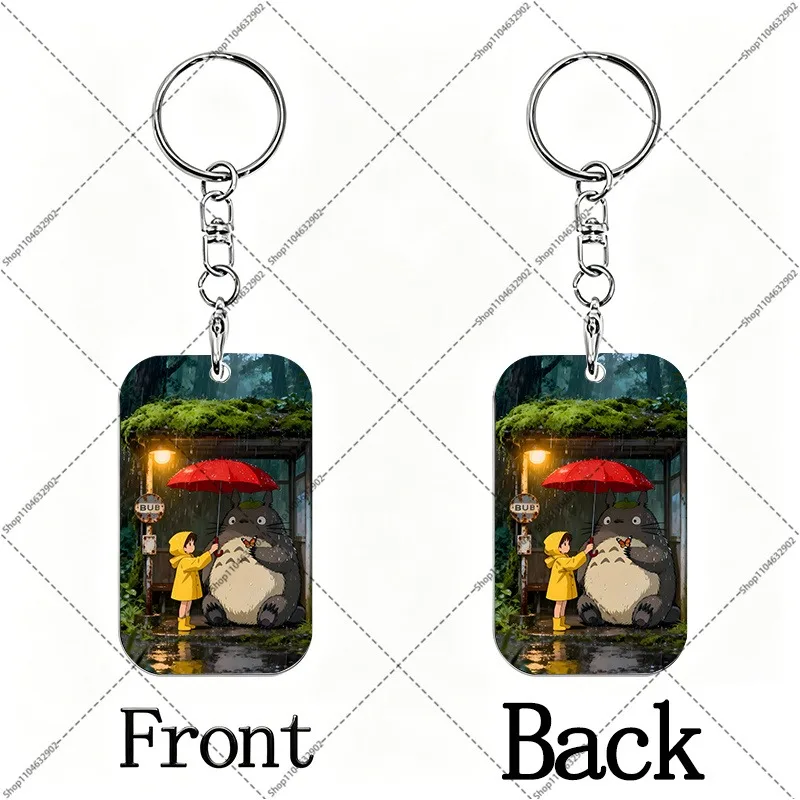 Totoro Creative Keychain Cartoon and Anime Character Derivative Keyrings Bags Decorations Kawaii Keychains Birthday Party Gifts view 3
