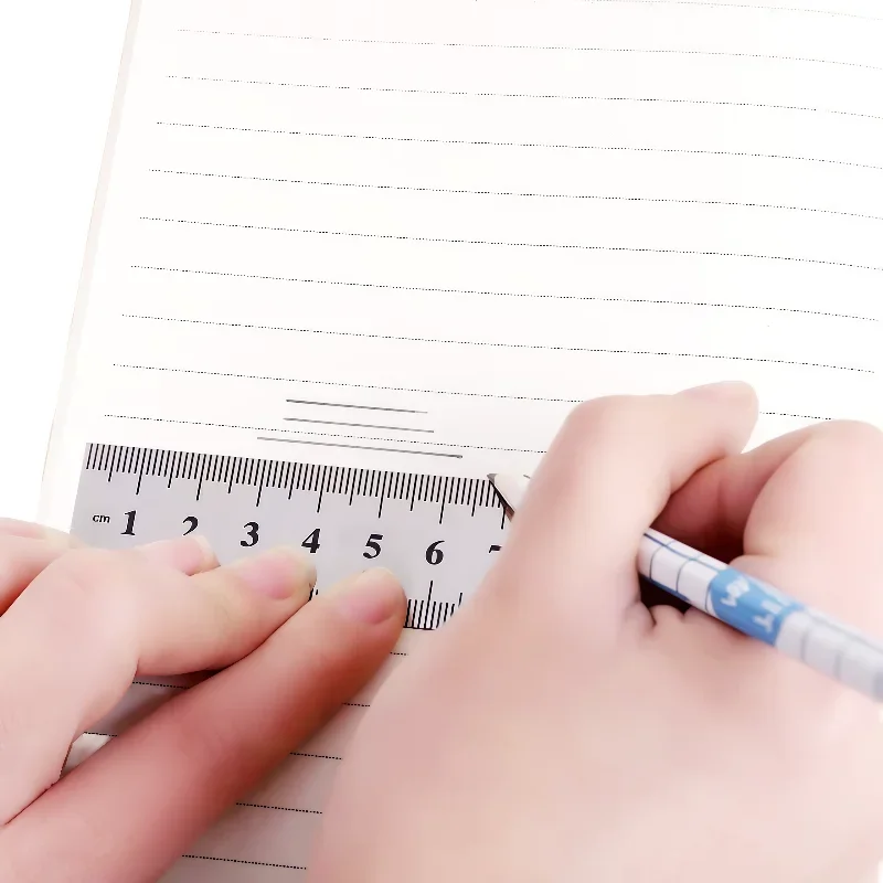 30CM double-sided scale multifunctional student drawing and measuring tool, stainless steel ultra-thin ruler
