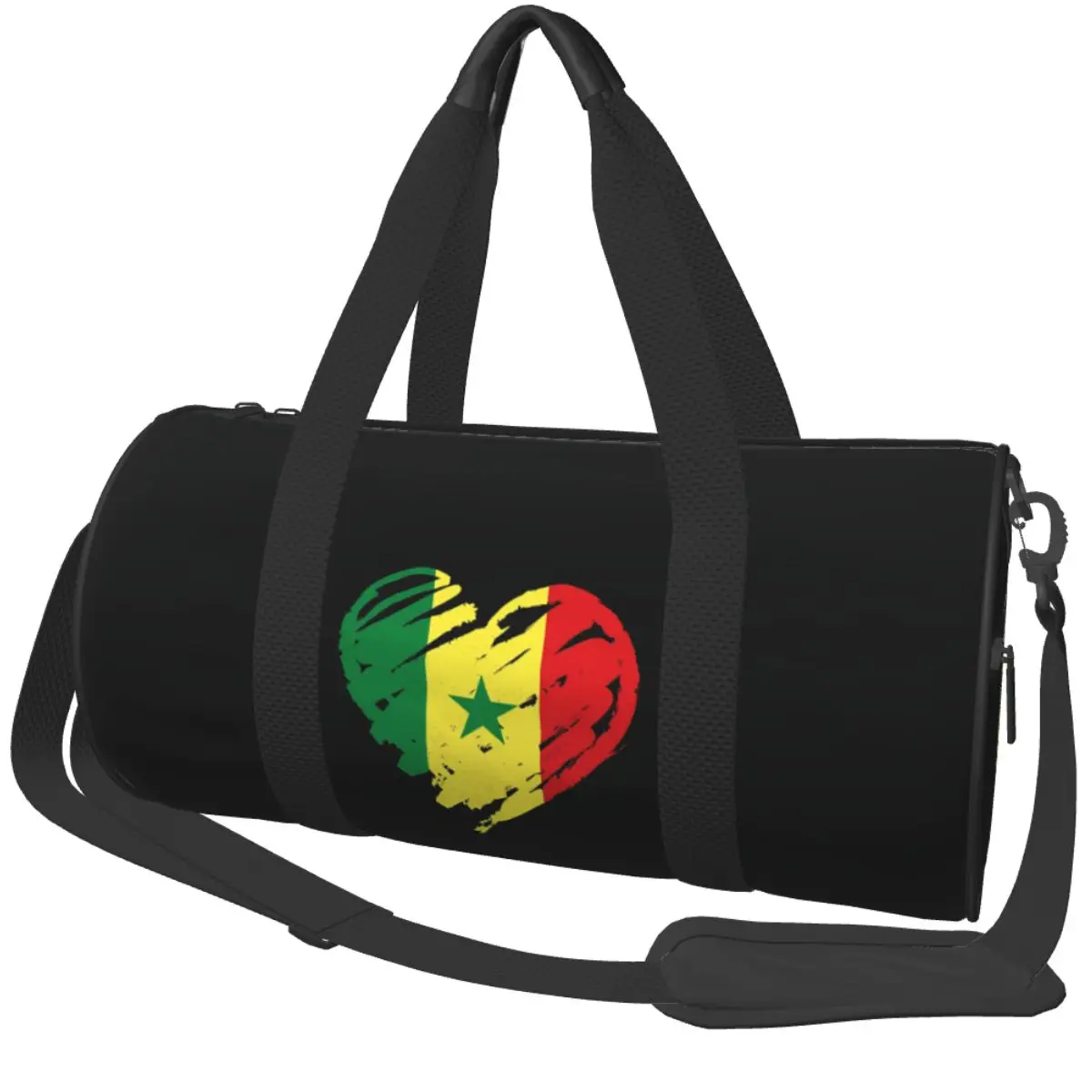 I Love Senega Sport Bags Large Capacity Gym Bag Portable Male Female Custom Handbag Travel Training Cute Fitness Bag