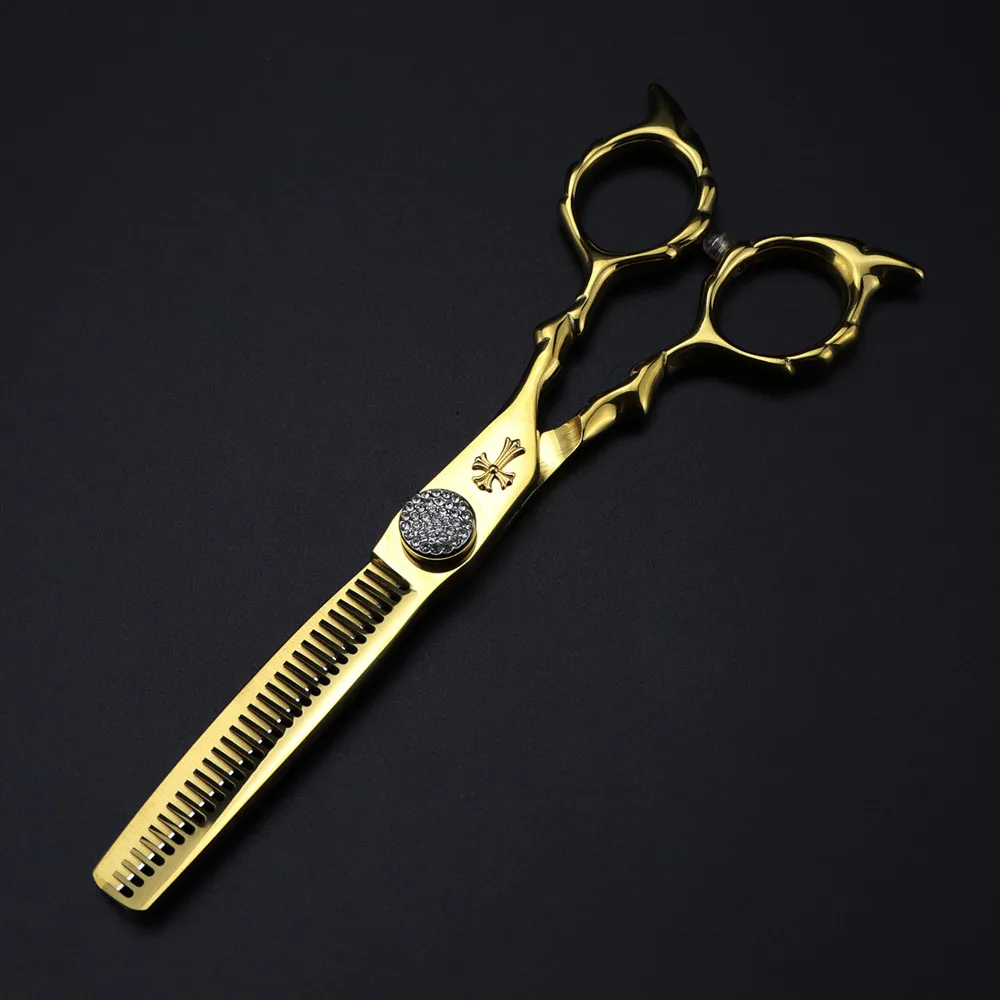 Professional Japan 440c 6 \'\' Upscale Cross scissor hair scissors haircut thinning barber cutting shears hairdressing scissors