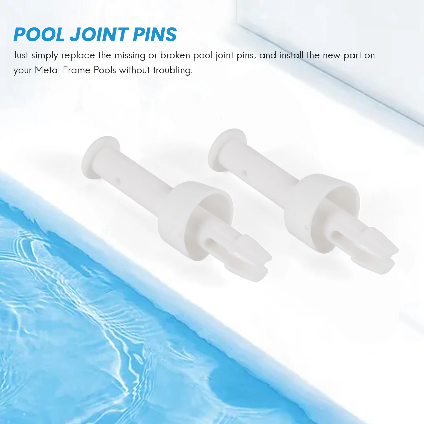 A89E-20Pcs ABS Pool Joint Pins, 6Cm/2.36In Cap Set Seals For Swimming Pool Replacement Parts 28270-28273