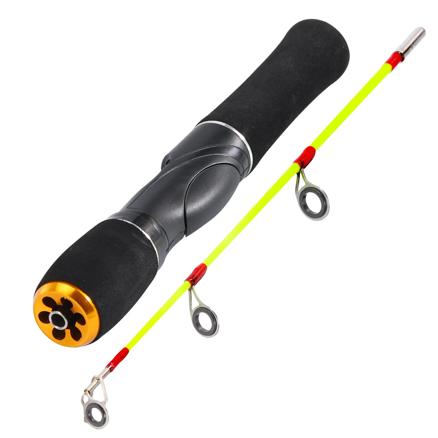 Sougayilang Ultralight Winter Ice Fishing Rod Portable Winter Ice Fishing Rod Spinning Casting Ice Winter Fishing Pole Tackle