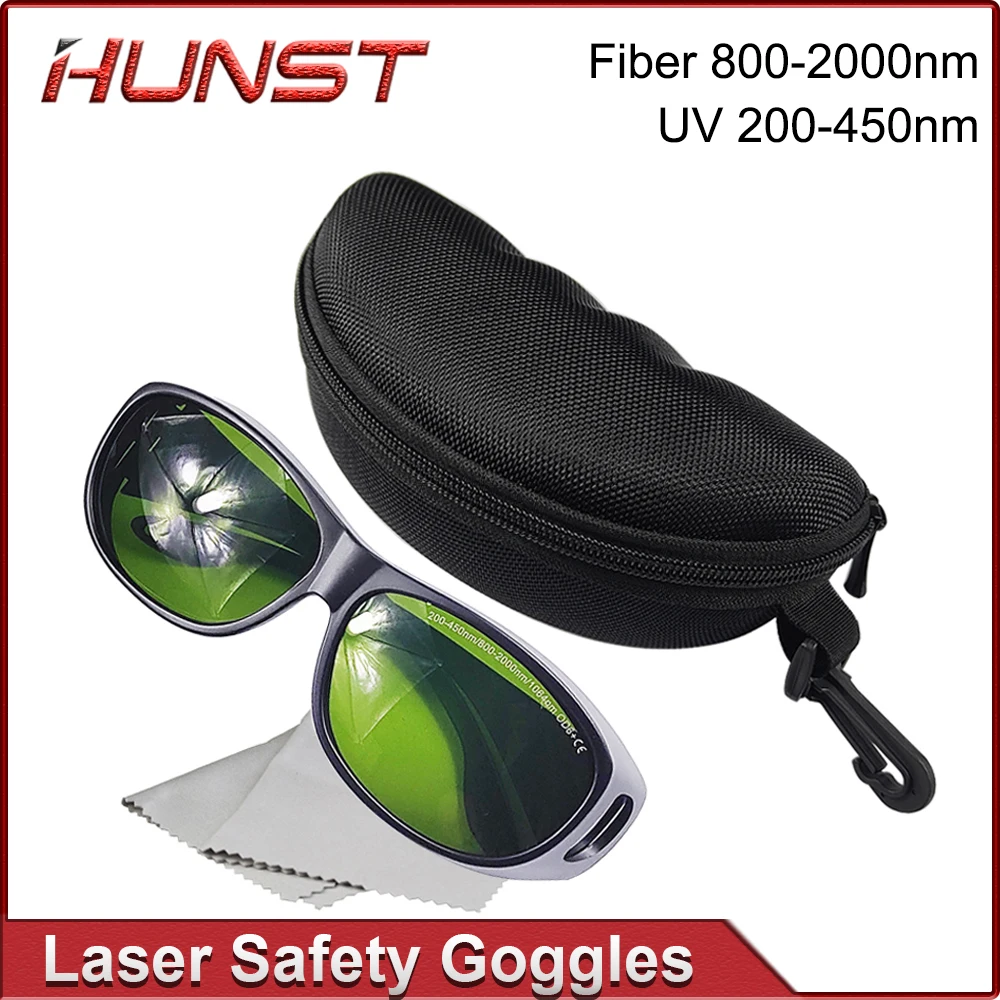 Imagem -06 - Hunst-laser Óculos de Segurança Óculos de Proteção Escudo Óculos Proteção Yag Fiber Escudo Laser uv 200450nm 800nm2000nm