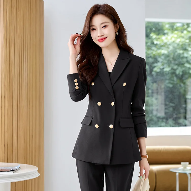 Business Suit Women's Autumn2024New High-End Temperament Business Reception Work Clothes Hotel Manager Formal Wear