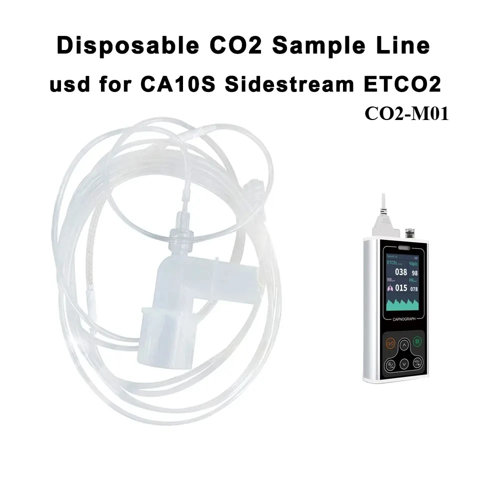 Sidestream ETCO2 Disposable CO2 Sample LineTube Use for CONTEC CA10S / CA10SVET / CO2-M01