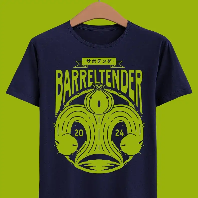 Barreltender Cactuar Boss Unisex T-shirt - Final Fantasy XIV Dawntrail - Final Fantasy 14