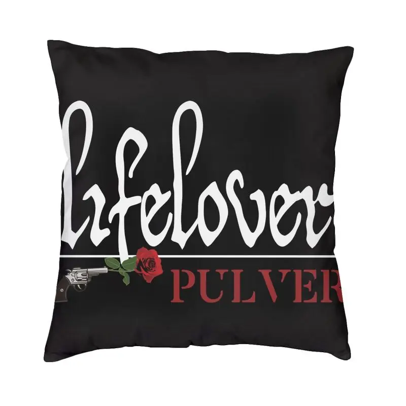 Lifelover Pulver Rose Gun Classic Poster Cushion Covers Sofa Home Decorative Square Throw Pillow Case 40x40cm
