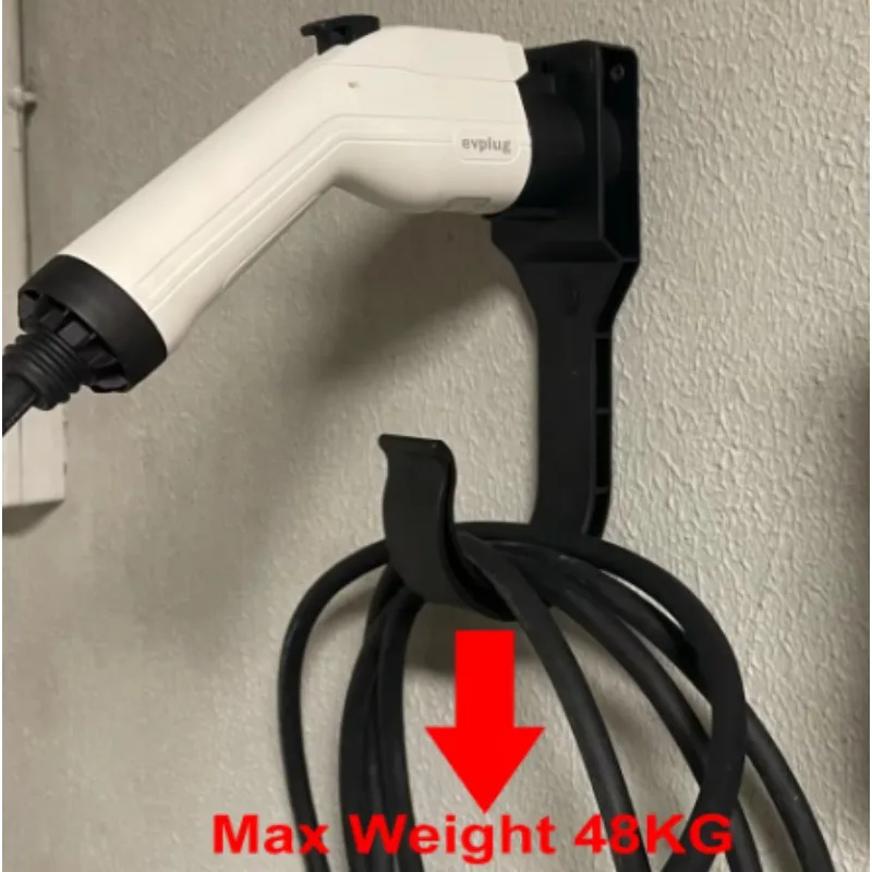 EV Charging Cable Holder Electric Car Charger Holder Convenient Installation Electric Car Charger Holder Wall Mount Organizer