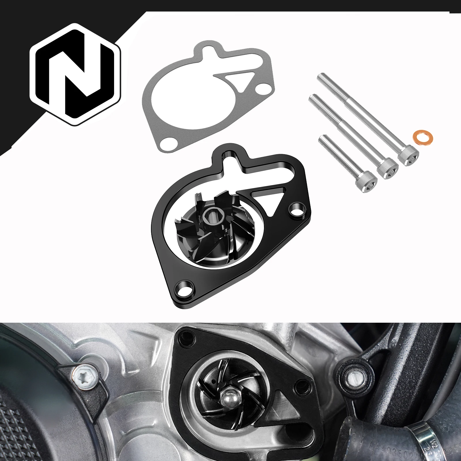 

NICECNC For KTM EXC 300 2024-2025 Water Pump Cooler Impeller Spacer Kit XCW 300 EXC 250 24-25 SX 125 SX 250 XC 300 2023-2025
