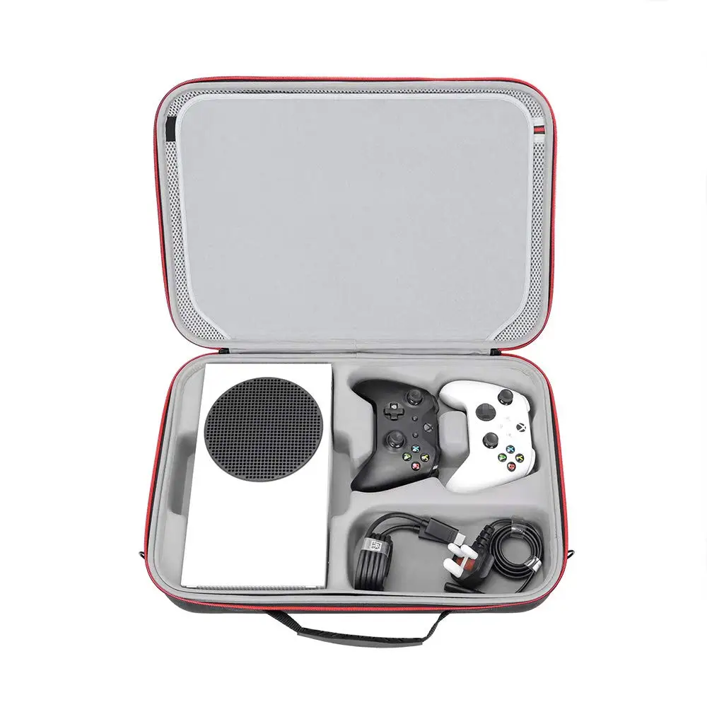 Hard Case for Xbox Series S and Portable Screen, Shockproof EVA Carrying Case For Xbox Series S Game Console Wireless Controller