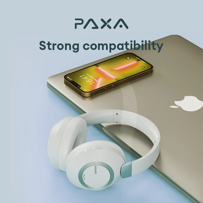 

Original PAXA PA-H01 Touch Control Headphones Bluetooth 5.3 Wireless Music Headset Low Latency Earbuds Long Standby With Mic