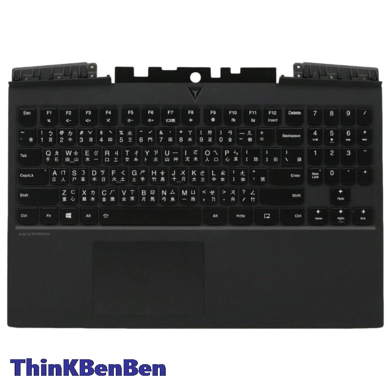 

TW Traditional Black Keyboard Upper Case Palmrest Shell Cover For Lenovo Legion Y545 PG0 Y7000P 2019 5CB0U43357