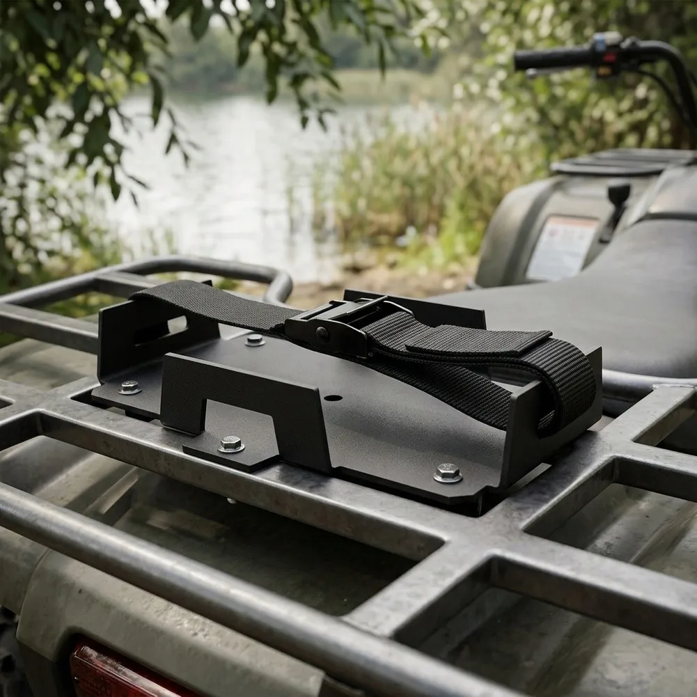 Compact Design Aluminum Battery Tray Recreational Vehicles Rust Resistant Aluminum Material Pre-Drilled Mounting Holes