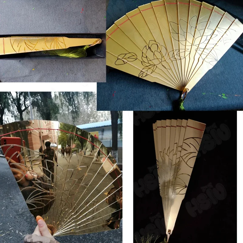 Douma Cosplay folding fan props Anime Kimetsu no Yaiba Cosplay HSIU folding fan weapon Cosplay