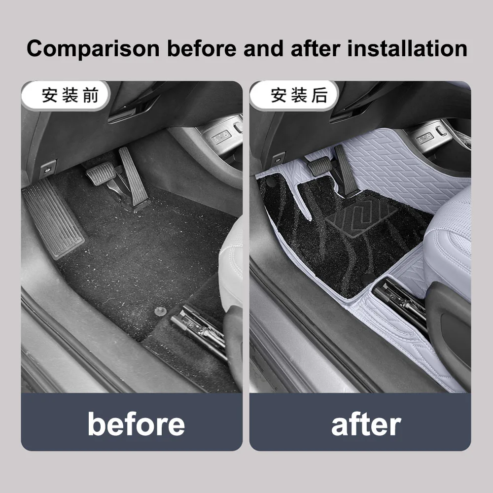 Full Surround Foot Pad For BYD Sea Lion 06 DM-I EV 2025 2026 Interior Supplies Double Layered Star River Carpet Mat