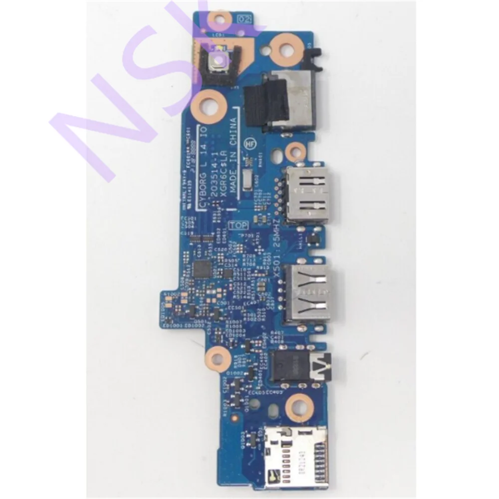 Original FOR Dell Latitude 3420 Right-side IO Circuit Board with SD Slot Audio USB board RJ45 0F78FC F78FC  100% TEST Ok