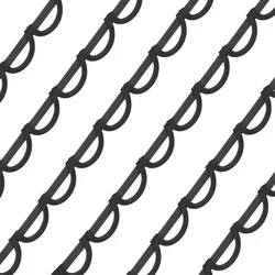 1.1 Yard Black Corset Loops for Corset Lacing 1-1/8 Inch Dress Back Satin Webbing Corset Back Interchangeable Zipper for Craft