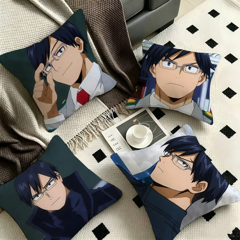 1pc Tenya Iida My Hero Academia Pillow Case Fashion Square Pillowcase Bedroom Sofa Room Ins Decoration Leisure