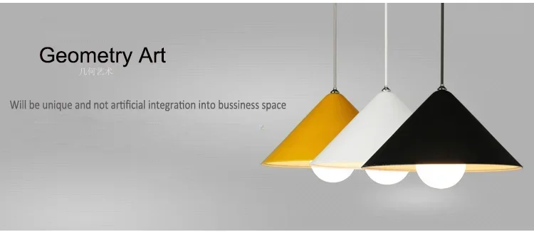 Dia 32cm 3 color aluminum lampshade luminaire pendant lights modern pendant lamp for restaurant cofe bar shop lighting fixture image 3