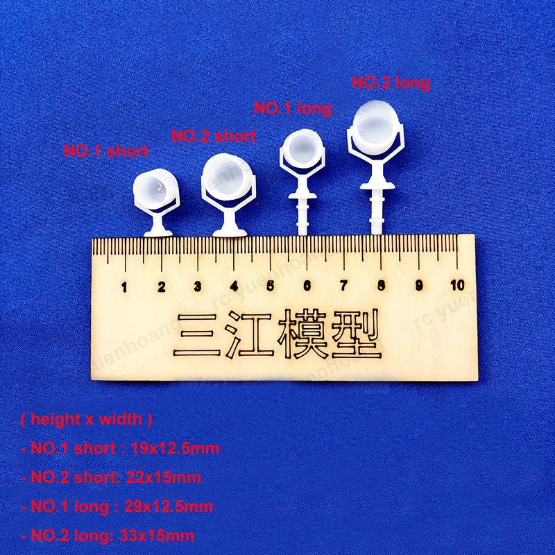 10PCS Simulation Scale Model Boat Resin Searchlight Assembly Height 19/22/29/35mm D-shaped Lamp Bulb Lights Decoration Parts