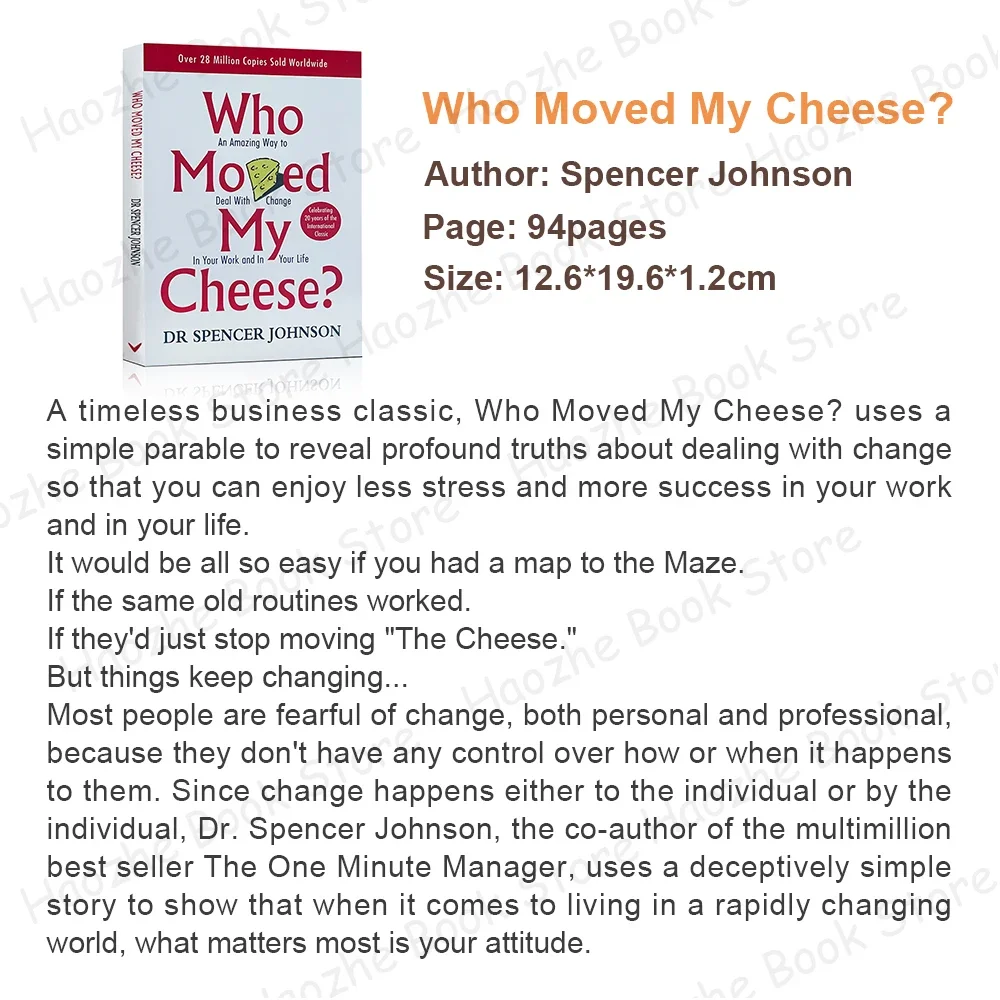 Who Moved My Cheese Personal Transformation Self-Help INTERNATIONAL BEST SELLER English Book Paperback