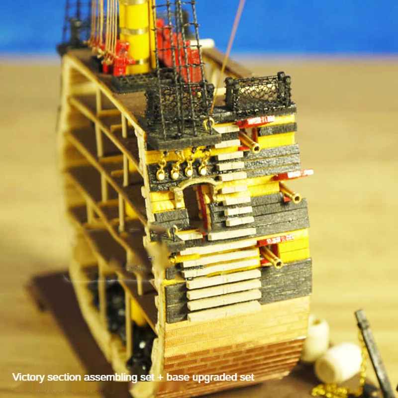 The New Version of Section Victory 1/200 DIY Ship Model Classical Wooden Sailboat Assembly Kit