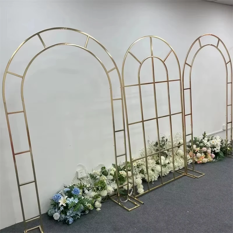 1-3 Stück Hochzeitskulissen: Bühnenbogen, Hintergrundgitter, neue Hochzeitsdekorationen, schmiedeeiserner Kombinationsbogen – Detail 8