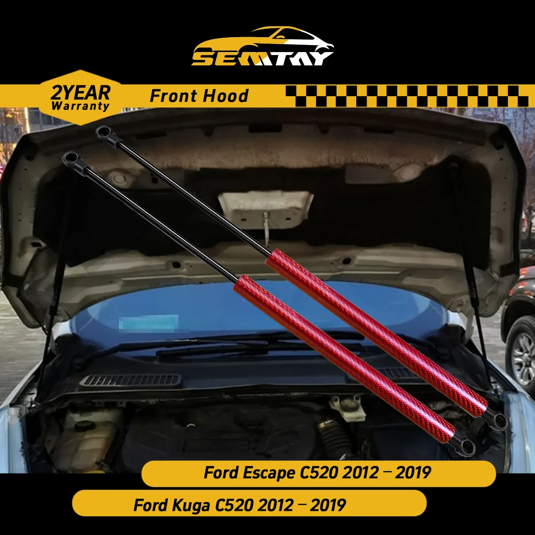 

Стойки капота SEMTAY, совместимые с Escape/Kuga C520 Ford 2012–2019 гг., поддержка подъема капота, пружинные амортизаторы, демпфер