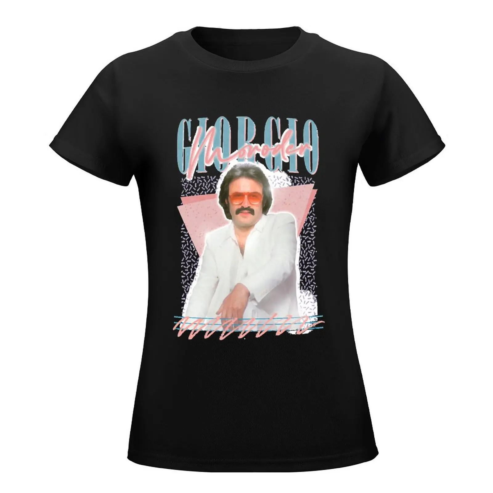 Giorgio Moroder -- Retro Style Fan Art Design T-Shirt graphics female Blouse t shirt dress Women