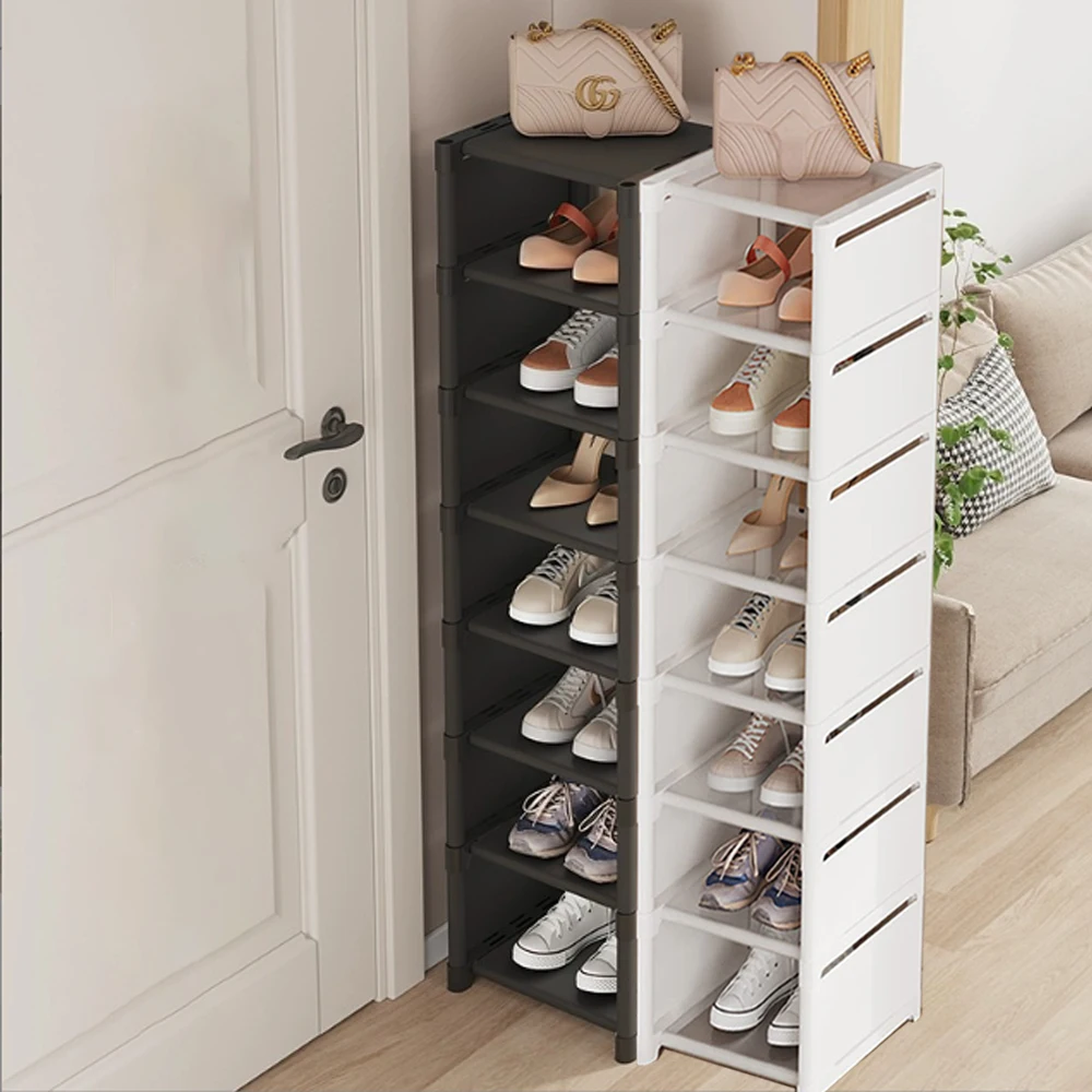 Étagère à chaussures empilable, organisateur en tissu Non tissé, gain de place, entrée/placard/stockage sous le lit, Organization de la maison, assemblage facile