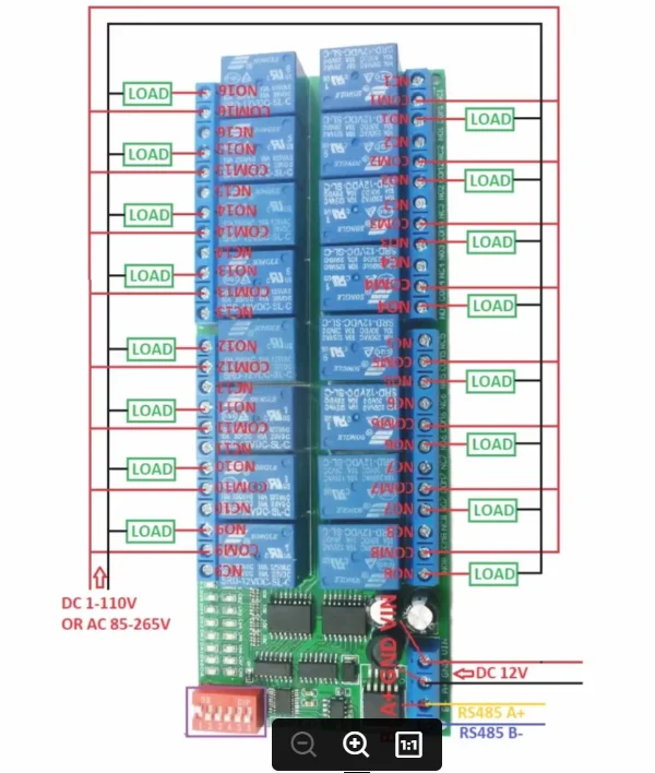 

1Smart And Efficient Board 16 Channel Relay for Home Control Transceiver Control Board for Electronic Projects