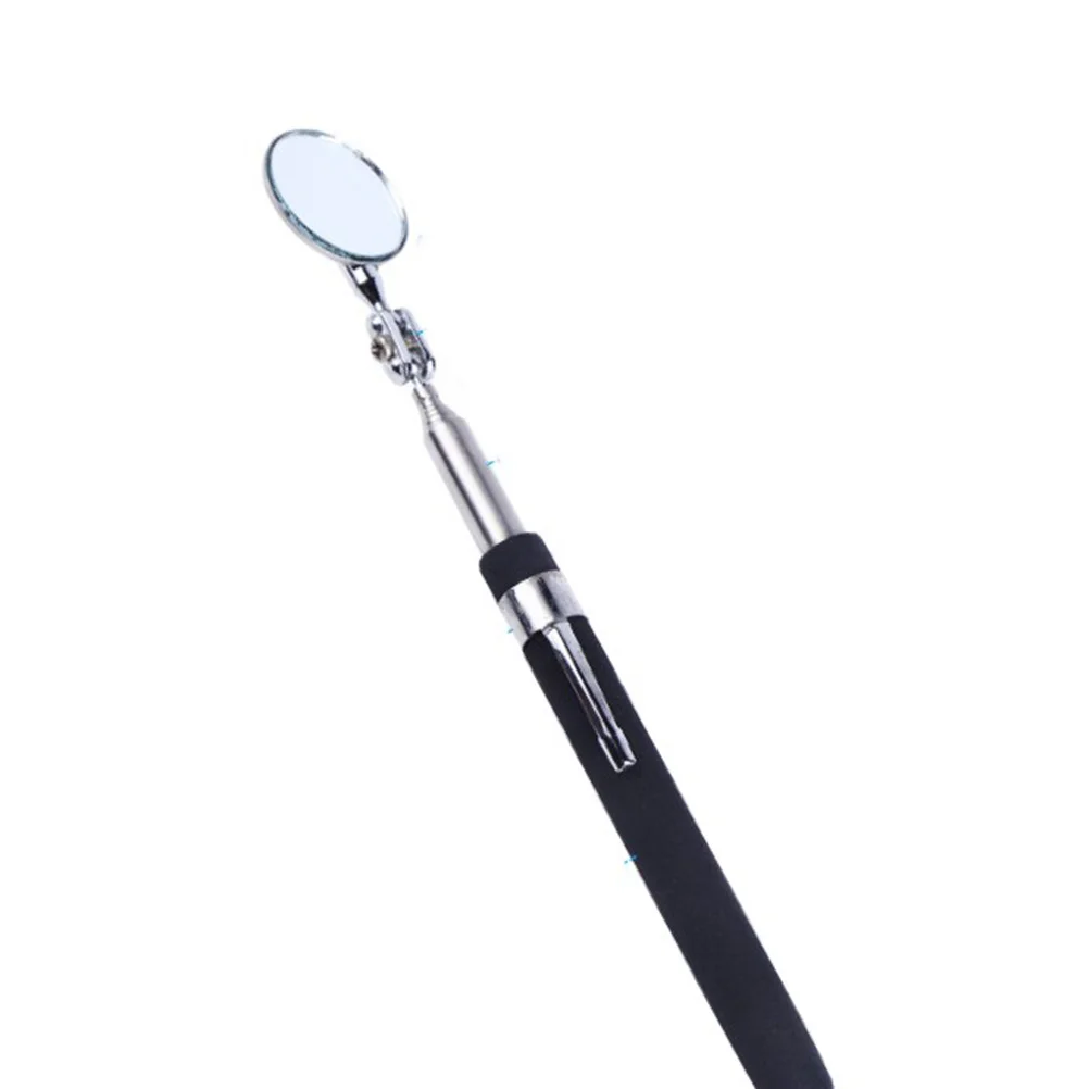 

5Cm Universal Folding Telescopic Retroreflector Black Automotive Maintenance Inspection Mirror Swivel Ball Joint 360 Degree