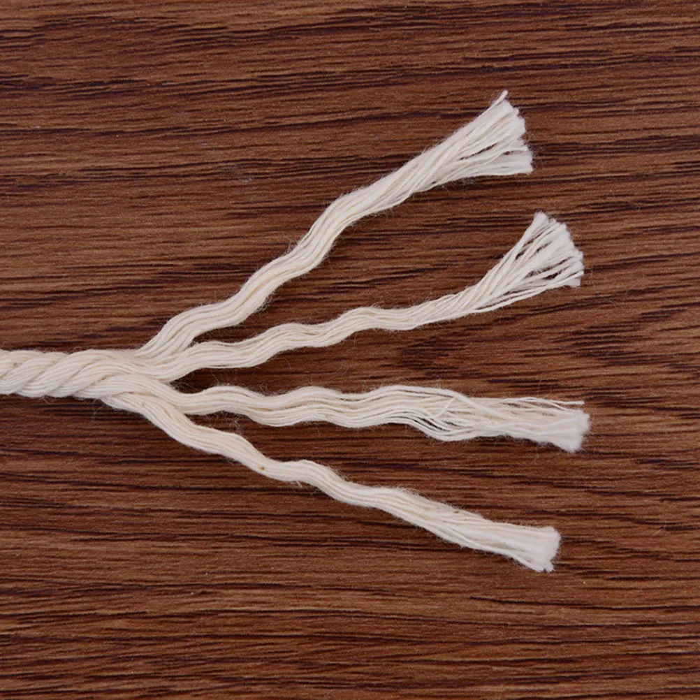 

1pc Handmade Natural Cotton Rope Unbleached Woven For Macrame Plant Hangers Wall Hangings Diy Decorative Crafts Bundle Cord Diy