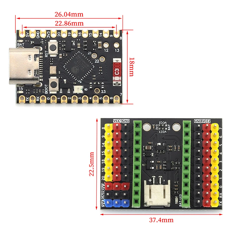 Picture 3: ESP32-C6 SuperMini development board/expansion board microcontroller programming learning controller core board