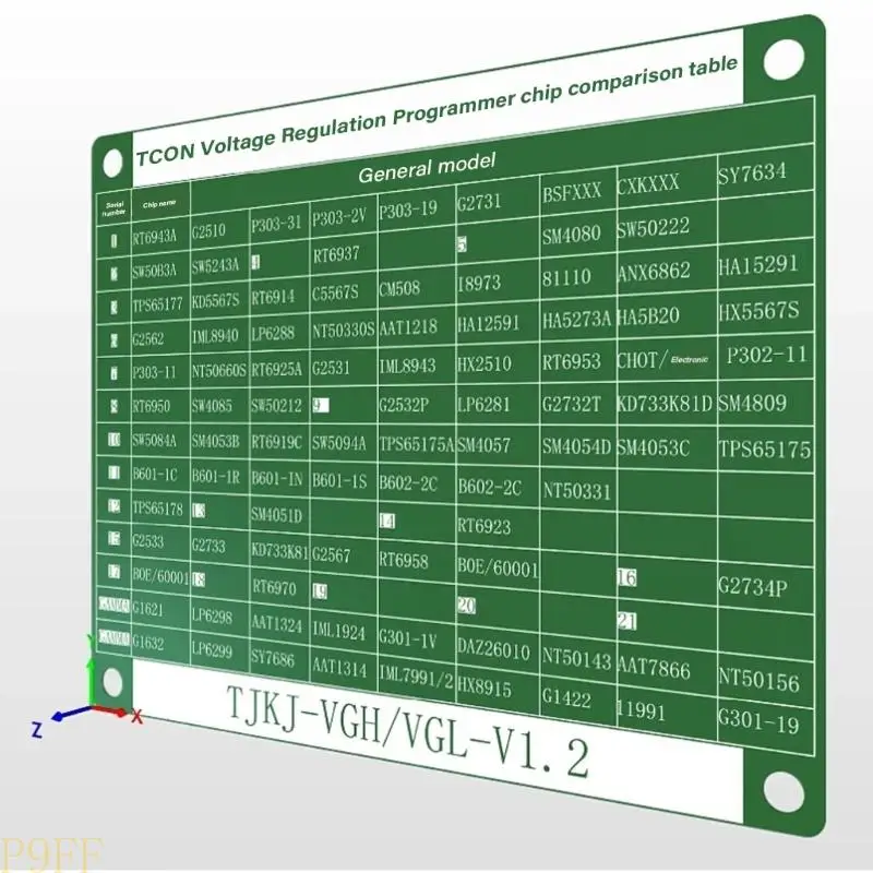 CS1W Multi Application Tcon Programmer Board for VGH VGL VCOM Voltage Regulation in Electronics