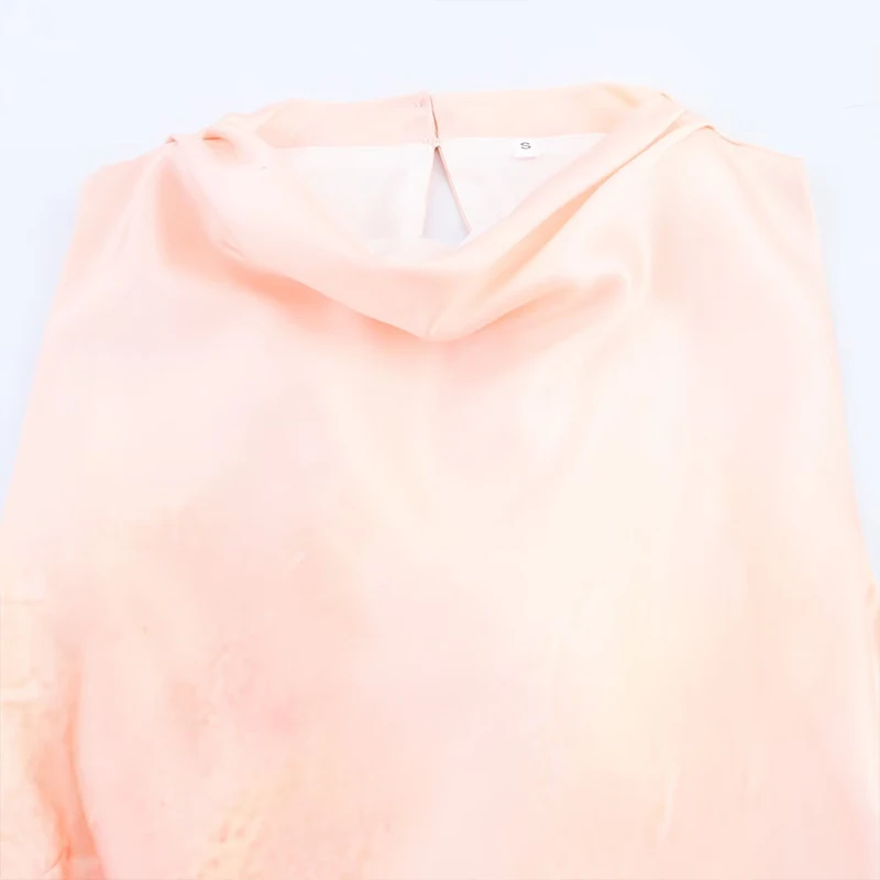 Vestido Midi de Verano 2025 para Mujer, Estilo E, Textura de Satén de Seda Teñida, Cintura Ajustada, Sin Mangas, Vesti...