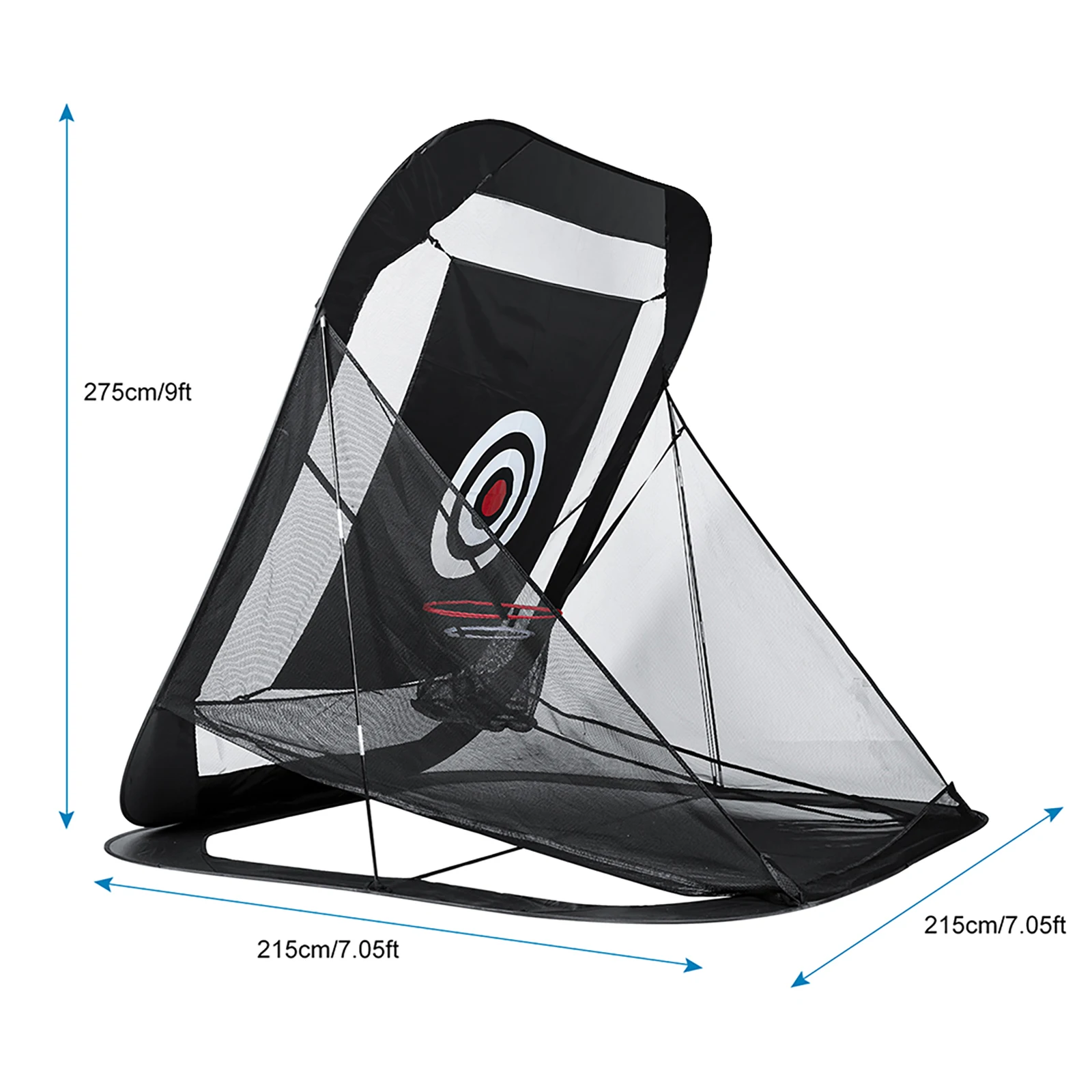 Automatic Foldable Ball Return System Golf Hitting Net Golf Practice Nets with Straw Mat