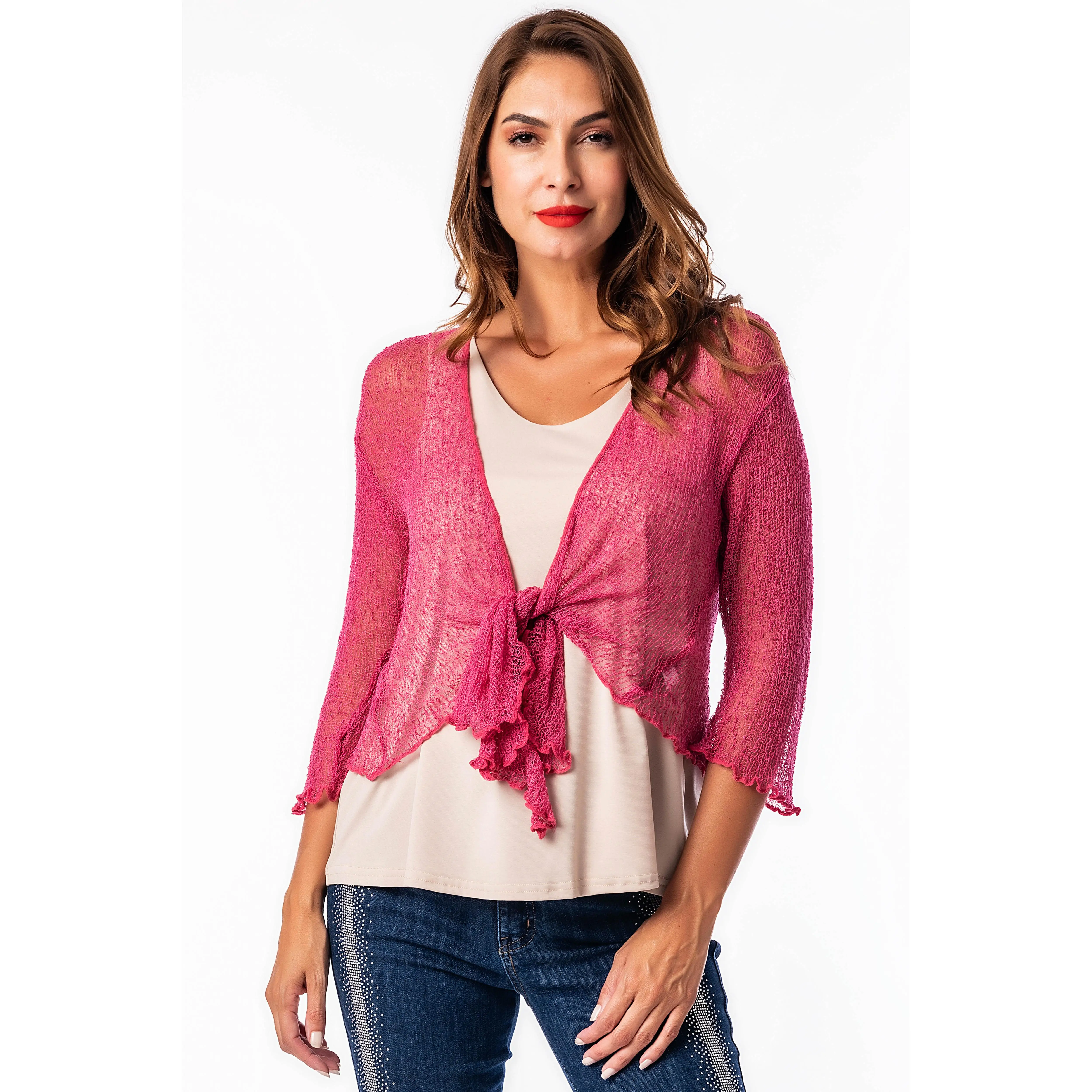 Top Bolero – Masquenada - Torera Color Rosa Maquillaje - Talla Unica
