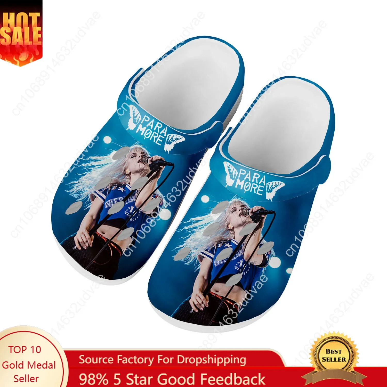 

Paramore Water Shoes Mens Womens Comfortable Fashion Home Garden Clogs Customizd Sandals Beach Breathable Hole Slippers