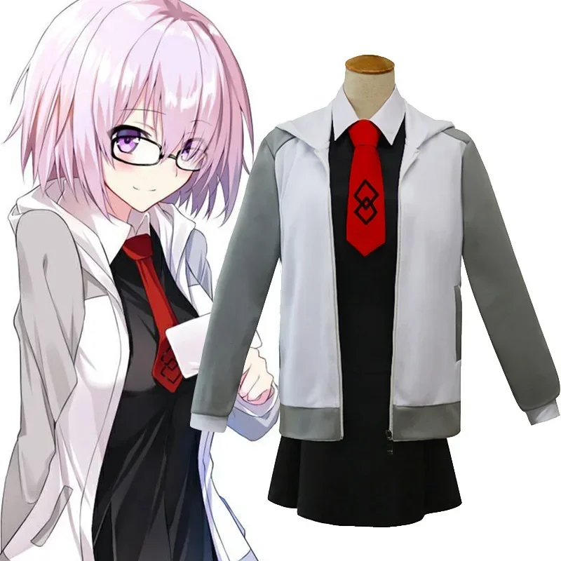 

Anime Fate Stay Night Dresses Costumes Cosplay Mash Kyrielight Matthew Kyrielight Cosplay Costume Coat Wig Set
