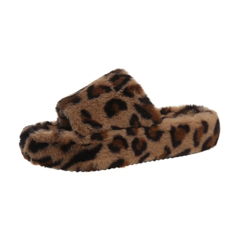 Women House Warm Slippers Winter Fur Home Shoes For Women Slippers Plush Comfortable tongs femme chanclas de mujer Ladies Slides