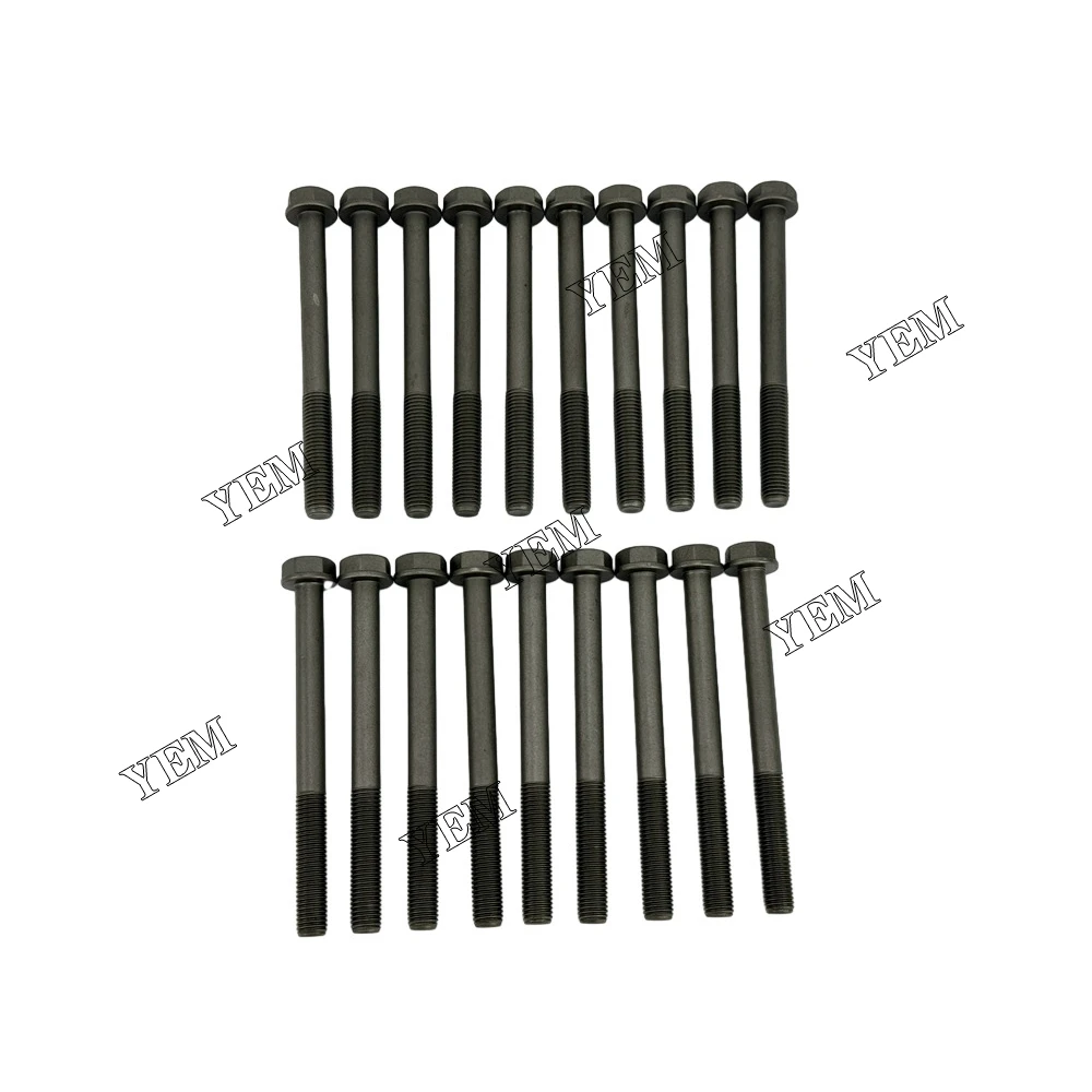 1 Set Cylinder Head Bolt (19pcs) For Isuzu C240 Diesel Engine  C240 Cylinder Head Bolt.