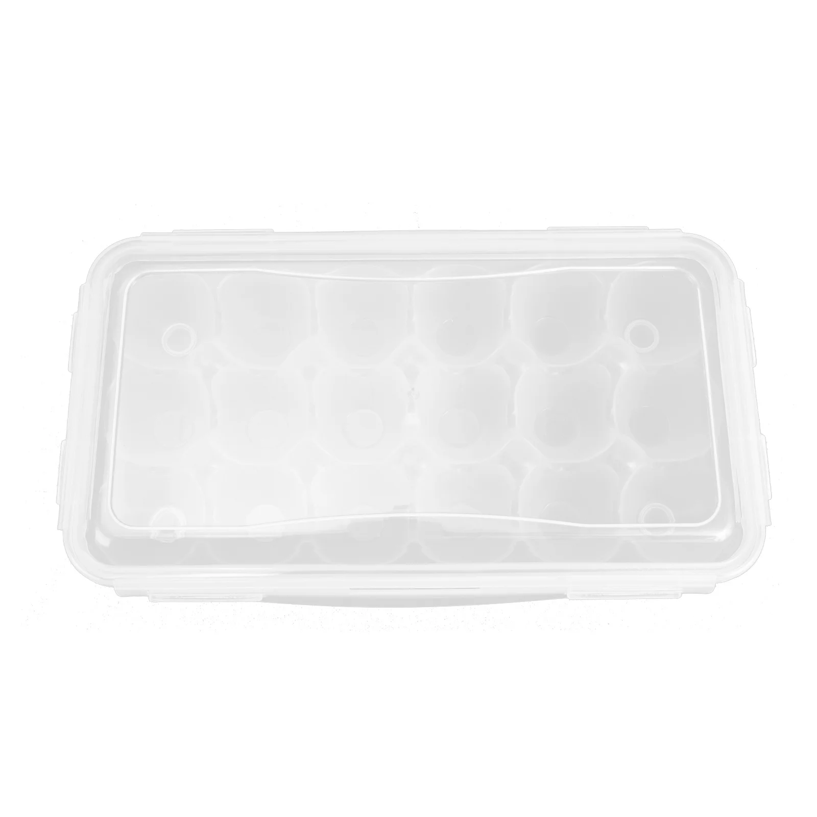 Egg Storage Box Large Capacity Transparent Plastic Multi Grid Refrigerator Organizer Durable Household Egg Container Portable