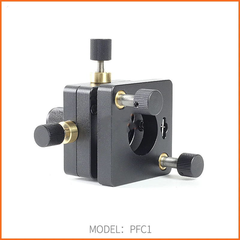 Manual Precision Five Dimensional Fiber Adjustment Bracket, Single-mode Fiber Displacement Installation Seat, Fiber Tilt Pitch T