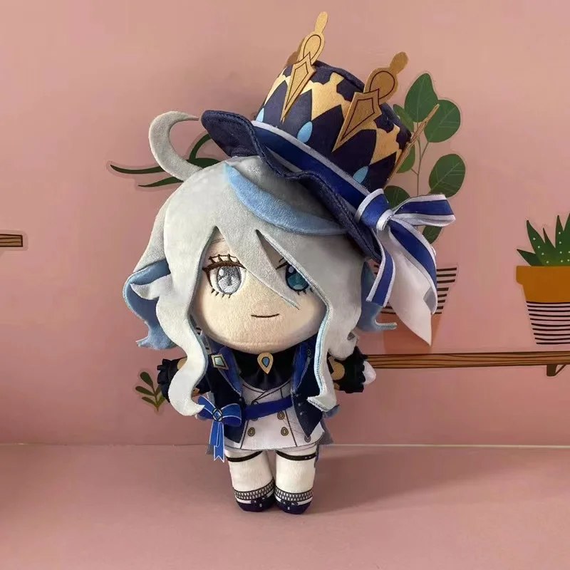 

Anime Focalors Cosplay Plush Doll Toy 20cm Genshin Impact Character Cute Soft Stuffed Pillow Christmas Halloween Gift