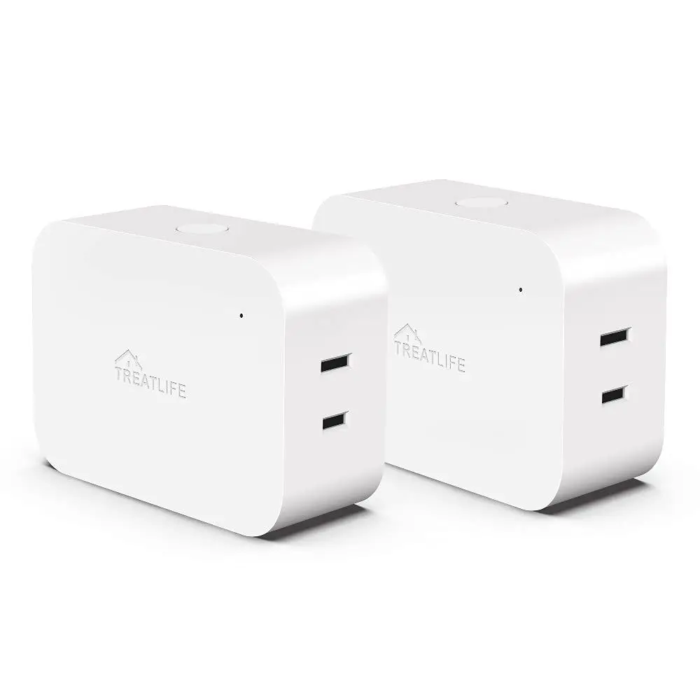 

Dimmable Smart Plug 2 Pack, 2.4GHz Smart Plug Works with Alexa, Home and SmartThings, or Dimmable LED, CL, Incscent and Hgen Lam