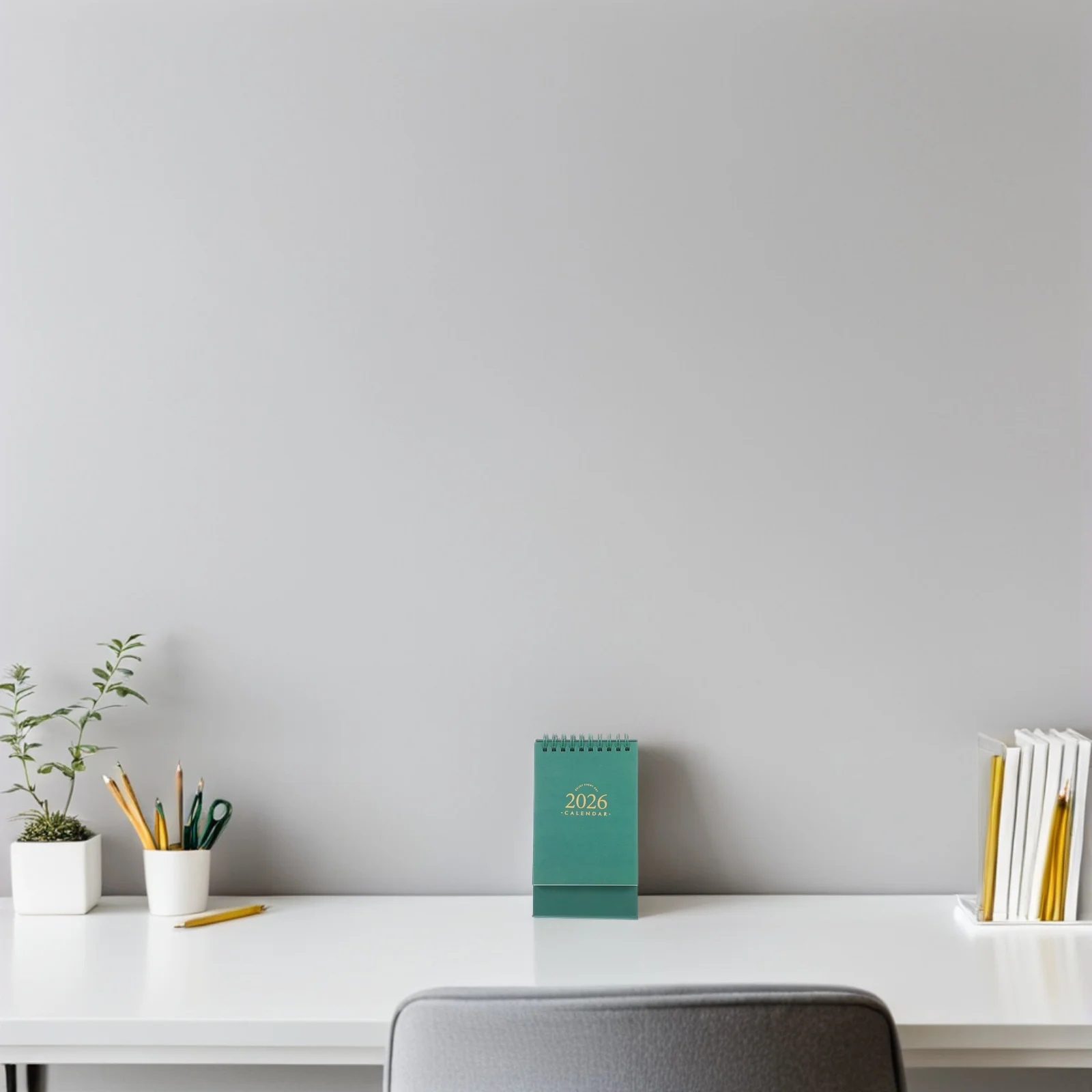 

Compact 2026 Desk Calendar Twin Wire Binding Ideal for Office Home School Planning Mini Calendar Notepad